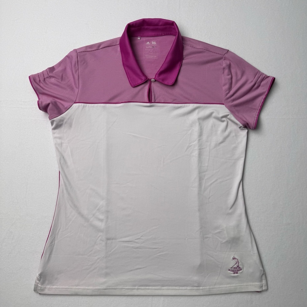 ADIDAS GOLF
Large STRIPE POLO SHIRT
RASPBERRY/WHITE